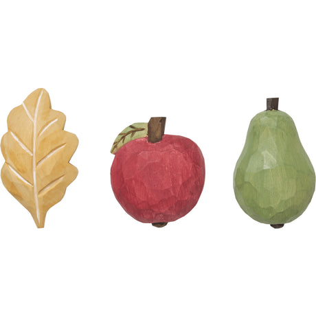Ferm Living Multi Forest Hand-carved Magnets 3 Pack