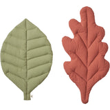Ferm Living Tea Green/Baked Clay Leaf Cushions 2 Pack