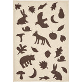 Ferm Living Off-white/Dark Chocolate Lunden Filt