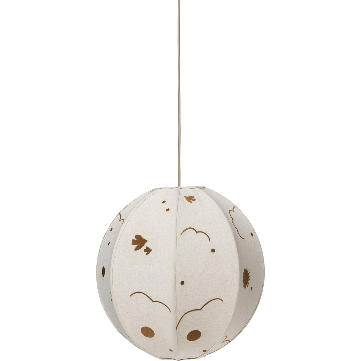 Ferm Living Natural/Bronze Skye Textil Lampshade