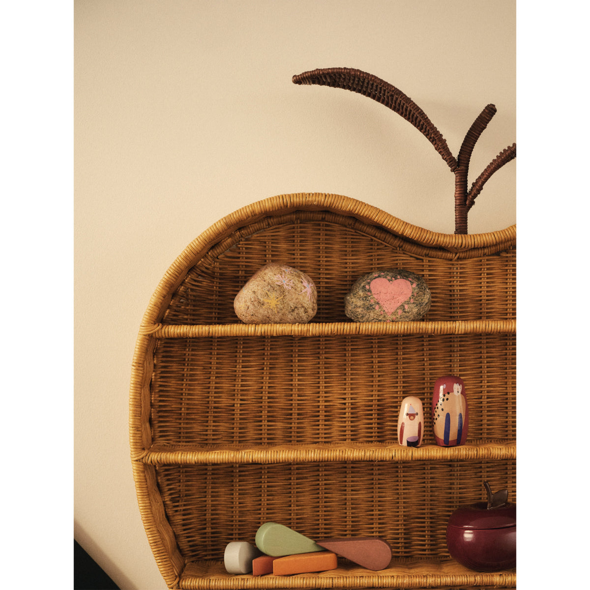 Ferm Living Natural Apple Flätad Hylla H55