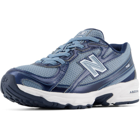 New Balance Shadow Blue 740 Kids Bungee Lace