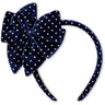 Konges Sløjd Navy Dot Sammet Bowie Hairbrace