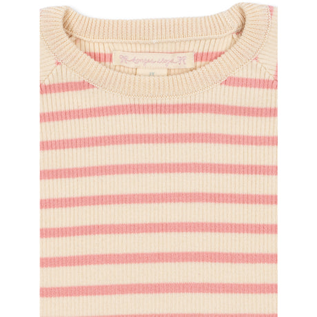 Konges Sløjd Peony Butter Stripe Buma Stickad Sweater Gots
