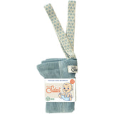 Silly Silas Footless Bomull Strumpbyxar Med Braces Misty Blue Patterned