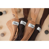 Silly Silas Wooly Footless Strumpbyxar Med Braces Espresso Brown