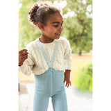 Silly Silas Footless Bomull Strumpbyxar Med Braces Misty Blue Patterned