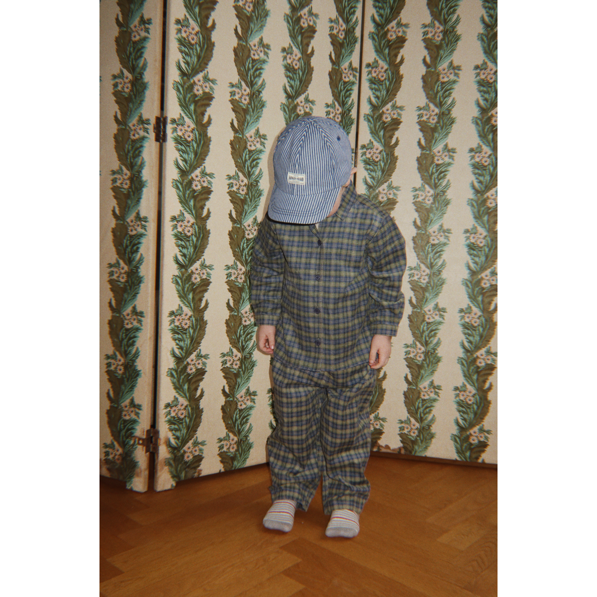 Konges Sløjd Laurel Blue Check Cara Byxor Gots