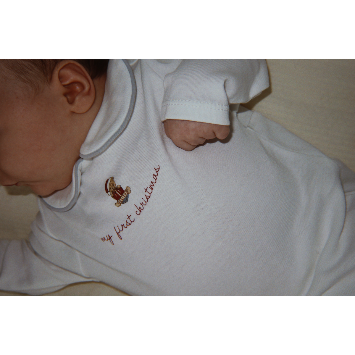 Konges Sløjd Optic White My First Christmas Onesie Gots