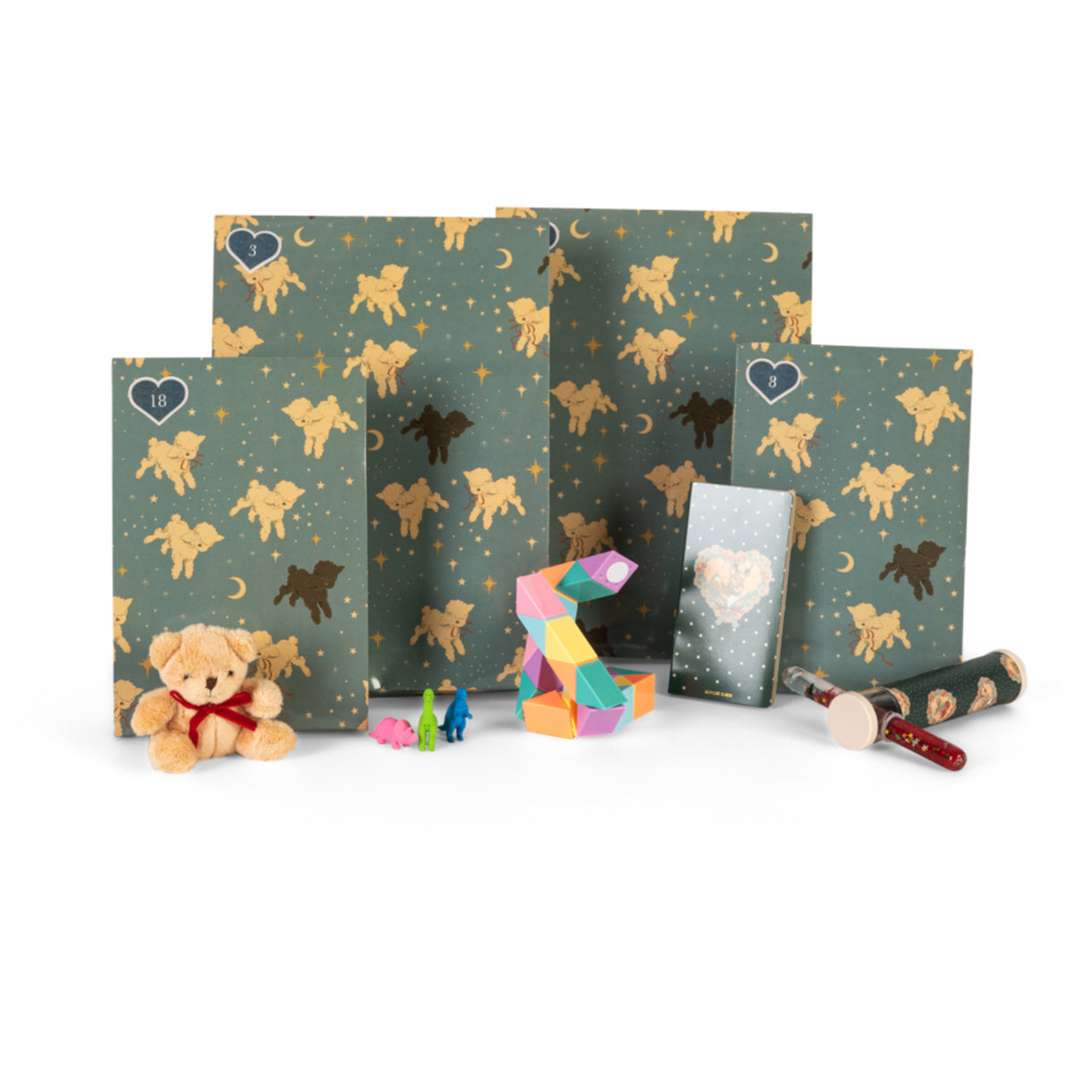 Konges Sløjd Blue Christmas Calendar Med 24 Gifts