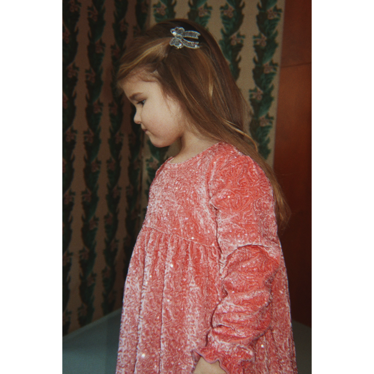 Konges Sløjd Silver 2 Pack Paljet Rosett Hair Clip
