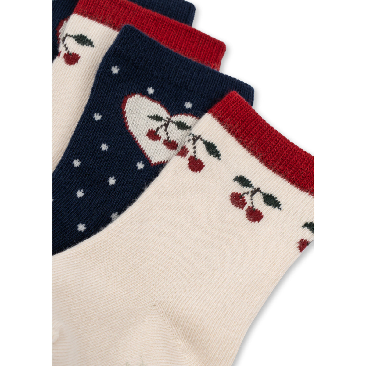 Konges Sløjd Cherry Mix 2 Pack Jaquard Strumpor