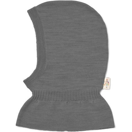 COPENHAGEN COLORS Grey Mel. Lt. Stickad Merino Elefanthatt Med Frill