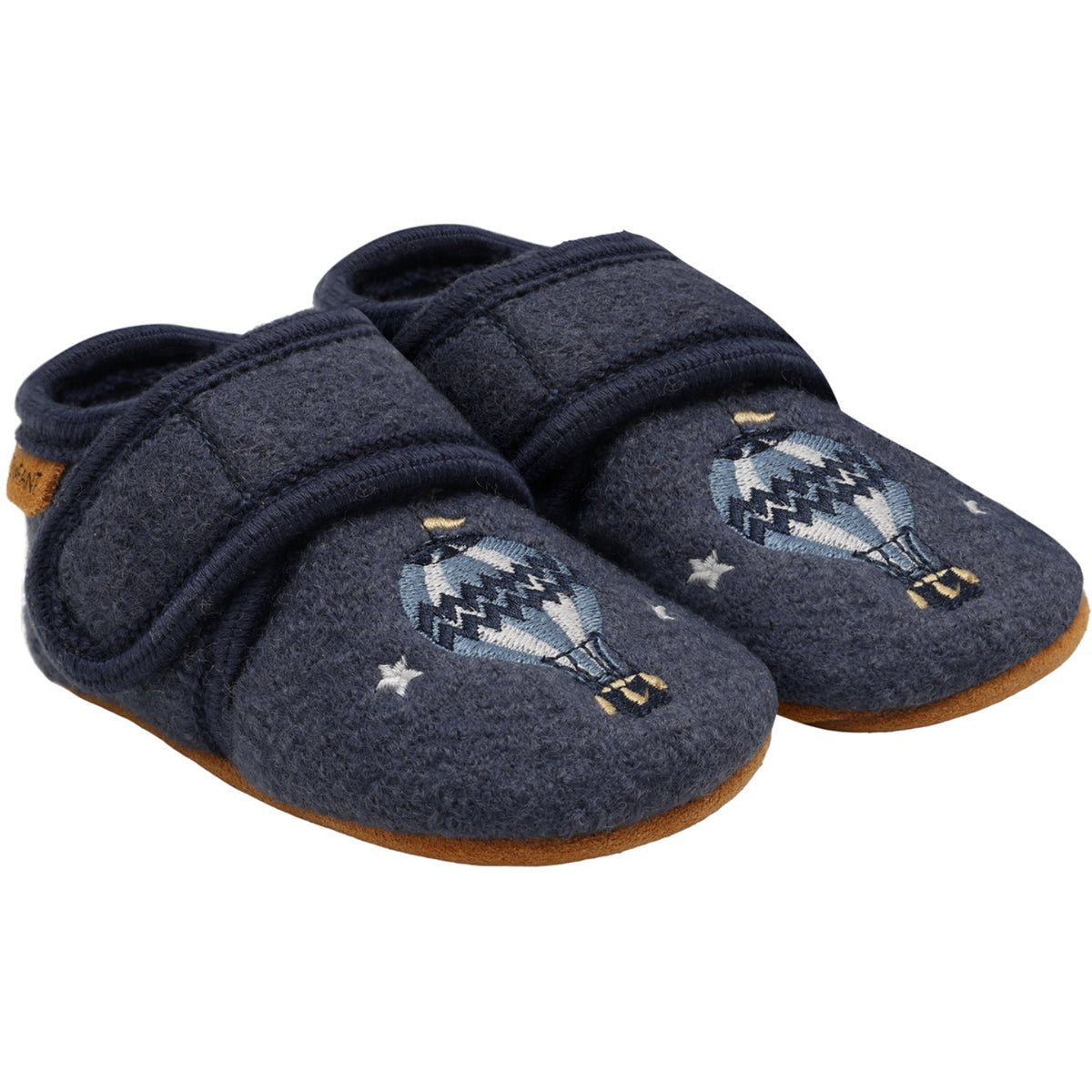 En Fant Vintage Indigo-Blue Ull Tossor M/ Embroidery