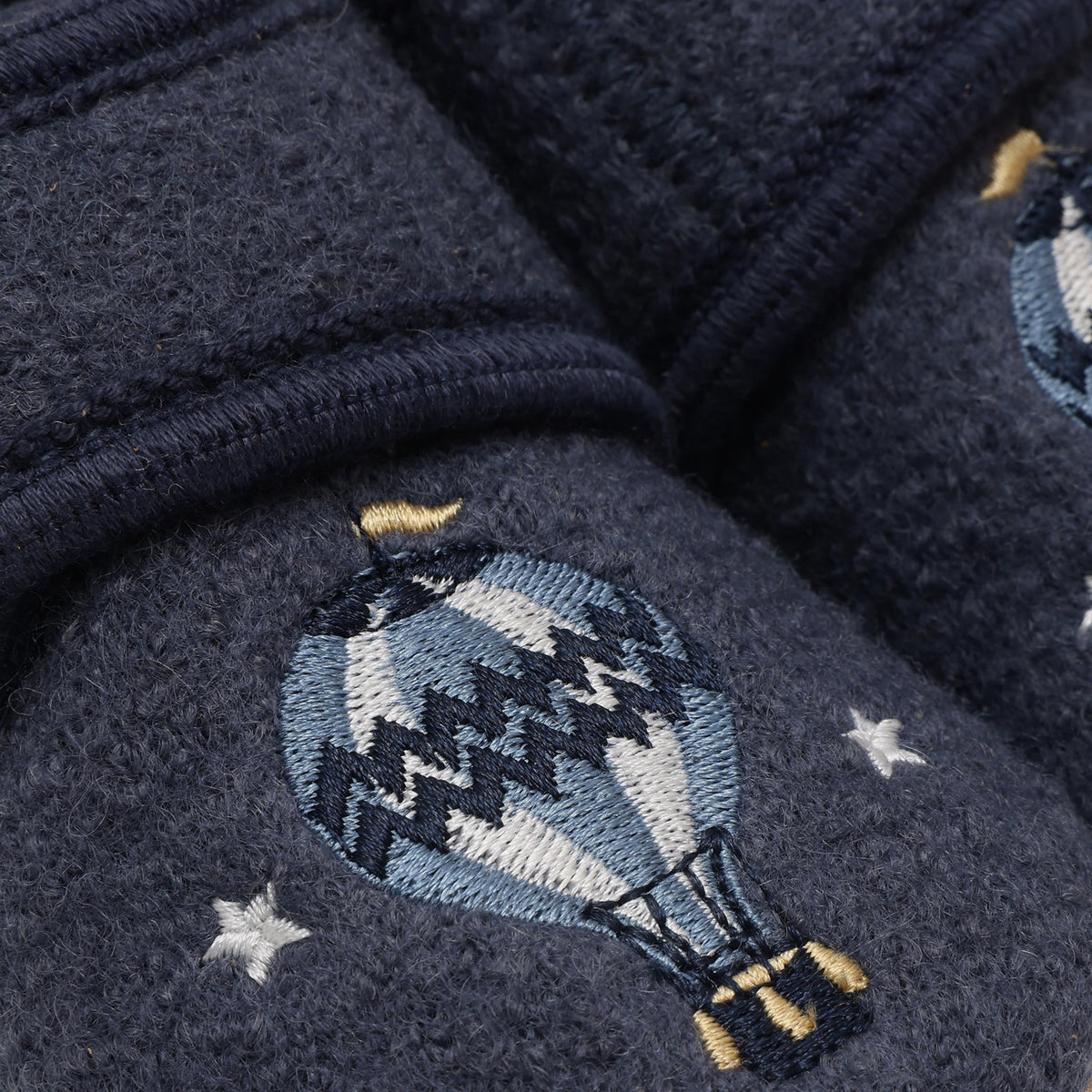 En Fant Vintage Indigo-Blue Ull Tossor M/ Embroidery