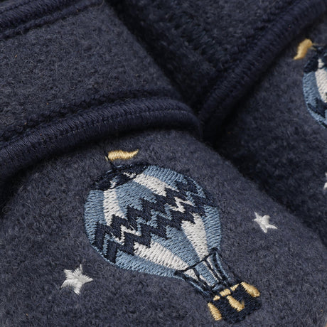 En Fant Vintage Indigo-Blue Ull Tossor M/ Embroidery