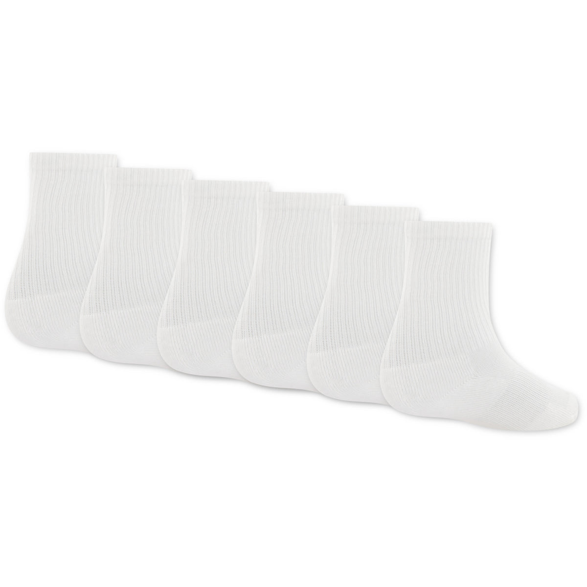 LACOSTE Blanc 6Pk Crew Strumpor