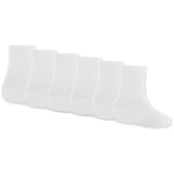 LACOSTE Blanc 6Pk Crew Strumpor
