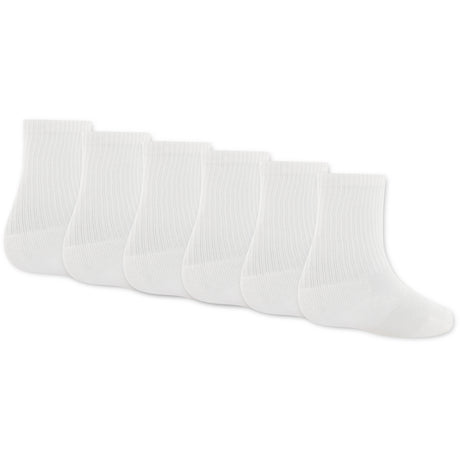 LACOSTE Blanc 6Pk Crew Strumpor
