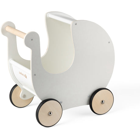 Sebra Classic White Doll's Sittvagnar Wooden