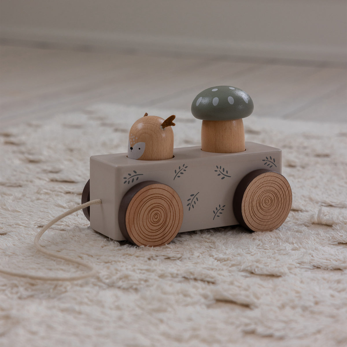 Sebra Woodland Pop-Up Pull-Along Leksak Wooden Fsc™️ 100%