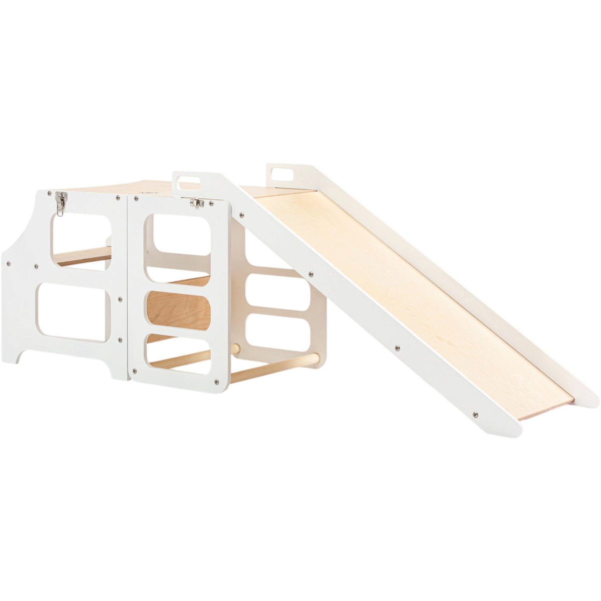 Duck Woodworks White Foldbar EC Kitchen Tower Med Slide Sett