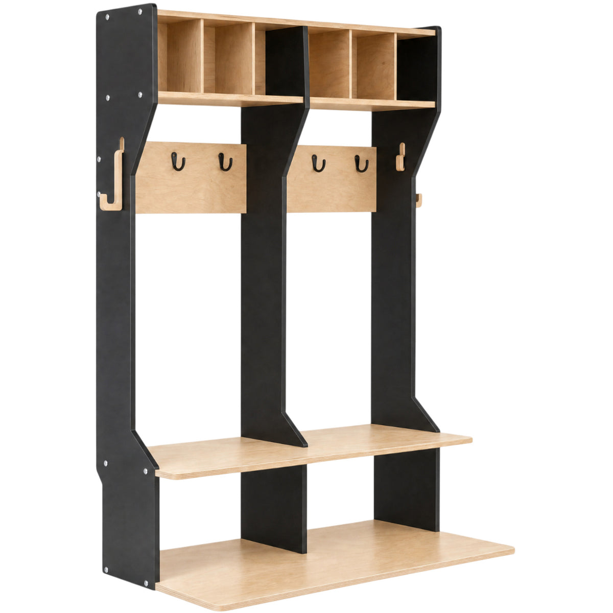 Duck Woodworks Black Garderobe Outerwear Dubbel