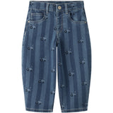 Name It Medium Blue Denim Tractor Nmmben Barrel Jeans 6699-Qn