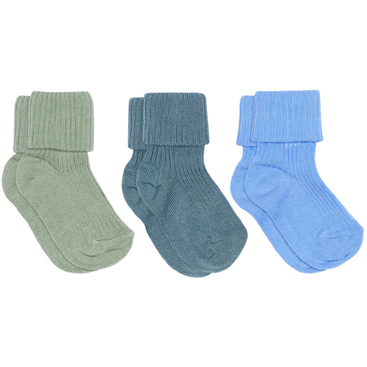 Mp Danmark Skyway Bomull Rib Baby Strumpor 3-Pack