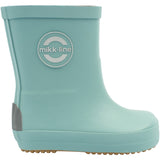 Mikk-Line Stone Blue Gummistövlar Solid - Barefoot