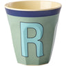 Rice Melamin Kopp Med The Letter R - Vintage - Khaki - Medium - 250 Ml