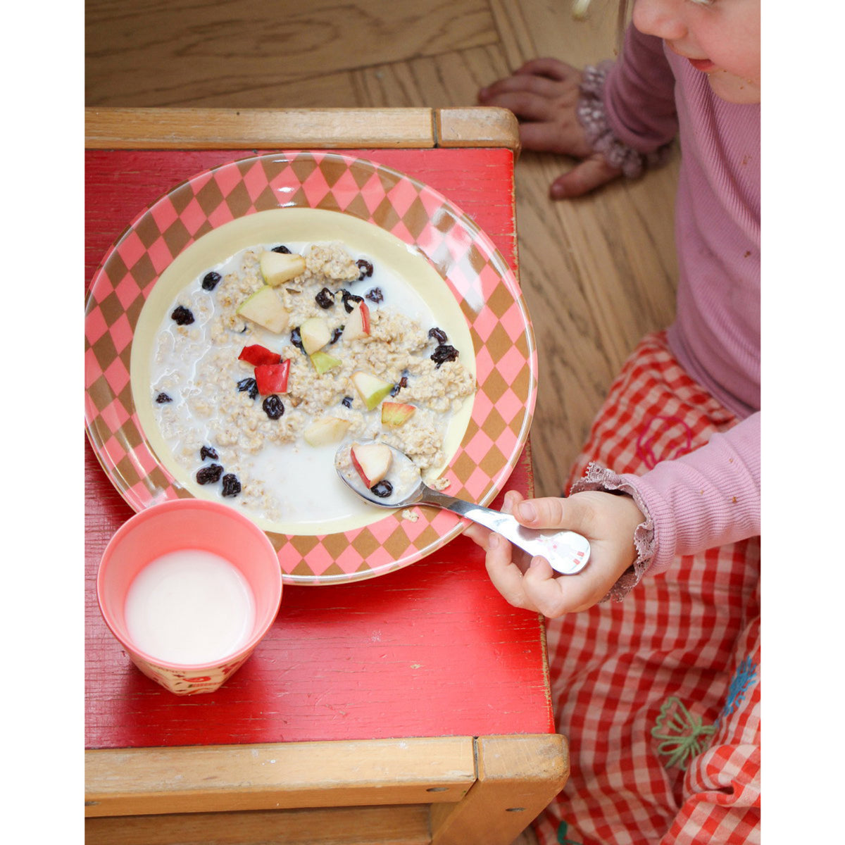 Rice Rustfrit Stål Kids Bestick Sett Med Enhjørning And Dog Print