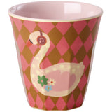Rice Melamin Kids Kopp Med Pink Musik Band Print - Small - 6 Pack - 160 Ml