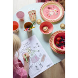 Rice Melamin Kids Lunch Tallrik Med Pink Musik Band Print