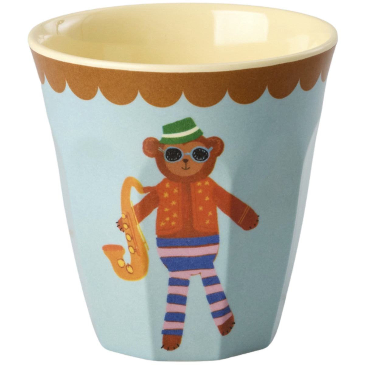 Rice Melamin Kids Kopp Med Blue Musik Band Print - Small - 6 Pack - 160 Ml