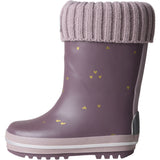 Name It Flint Gold Heart Nmfnoa Thermo Rubberboot Stickad Heart Noos