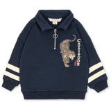Konges Sløjd Navy Blazer Loupy Half Zip Pikétröja Ocs