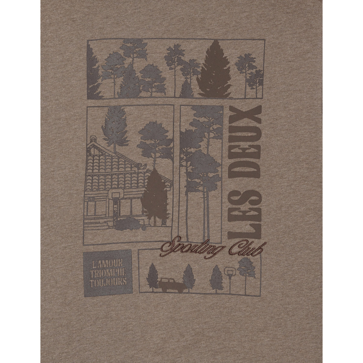 Les Deux Kids Mountain Grey Melange Woods Hoodies KIDS