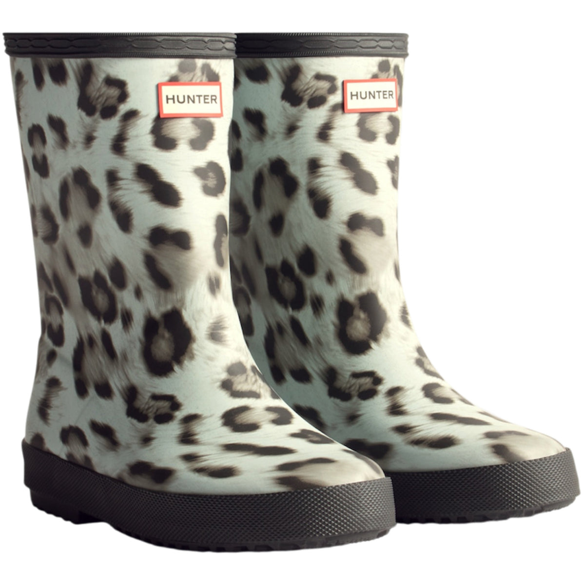Hunter Snow Leopard/Black Kids First Insulated Snow Leopard Stövlar