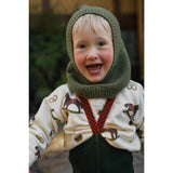 Silly Silas Bomull Strumpbyxar Med Braces Dark Forest Green Christmas Patterned