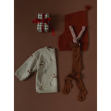 Silly Silas Bomull Strumpbyxar Med Braces Cinnamon Christmas Patterned