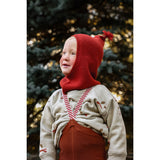 Silly Silas Footless Bomull Strumpbyxar Med Braces Cinnamon Christmas Patterned