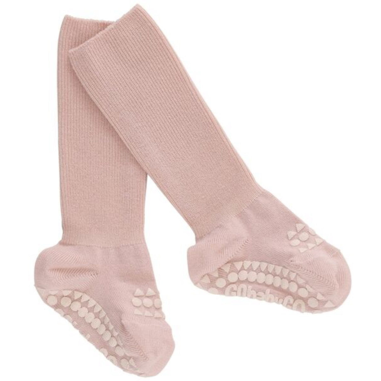 Gobabygo Soft Pink Non-Slip Strumpor Bambu