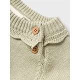 Lil'Atelier Moss Gray Fie Stickat Cardigan 3