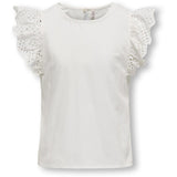 kids ONLY Cloud Dancer Koglou Life S/l Emb Top Wvn