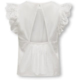 kids ONLY Cloud Dancer Koglou Life S/l Emb Top Wvn