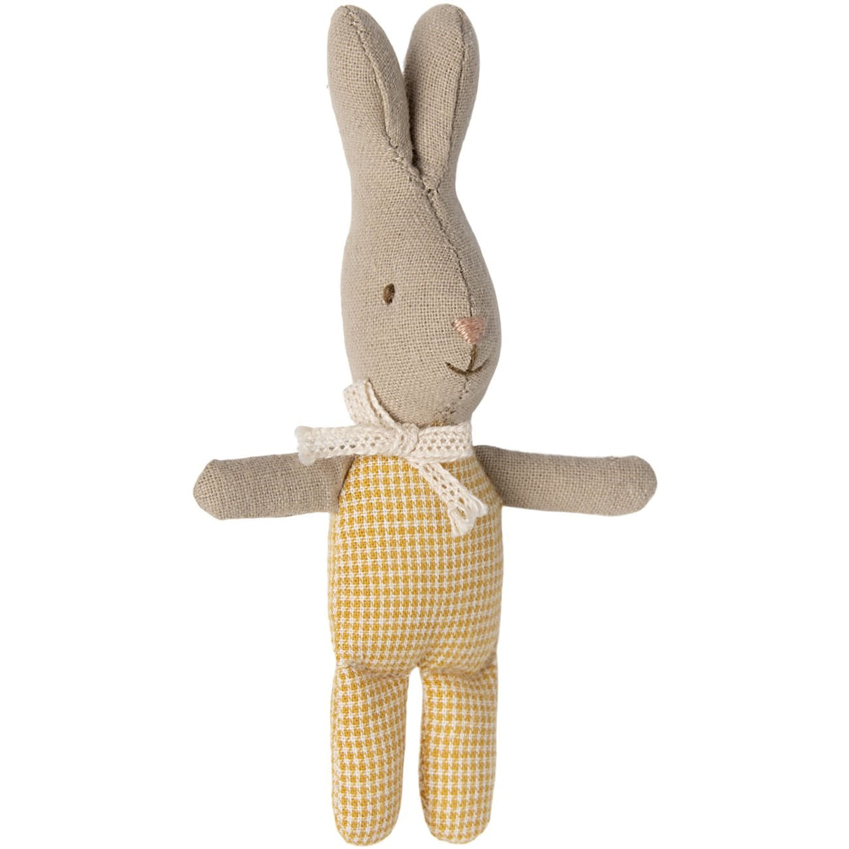 Maileg Rabbit, My - Yellow Check