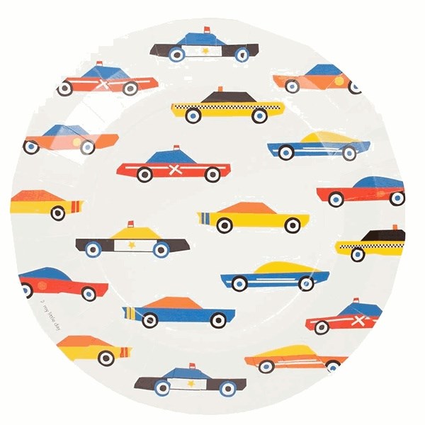 My Little Day Cars Tallerken 8 stk