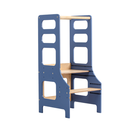 Duck Woodworks Adjustable Kitchen Tower Blue