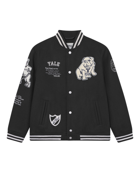 Les Deux Kids Black/Black Yale Ull Varsity Jacka KIDS